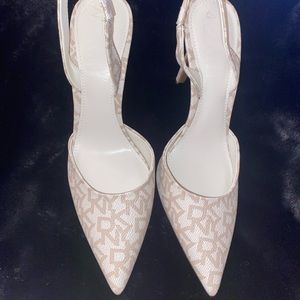 DKNY leather stiletto heels
